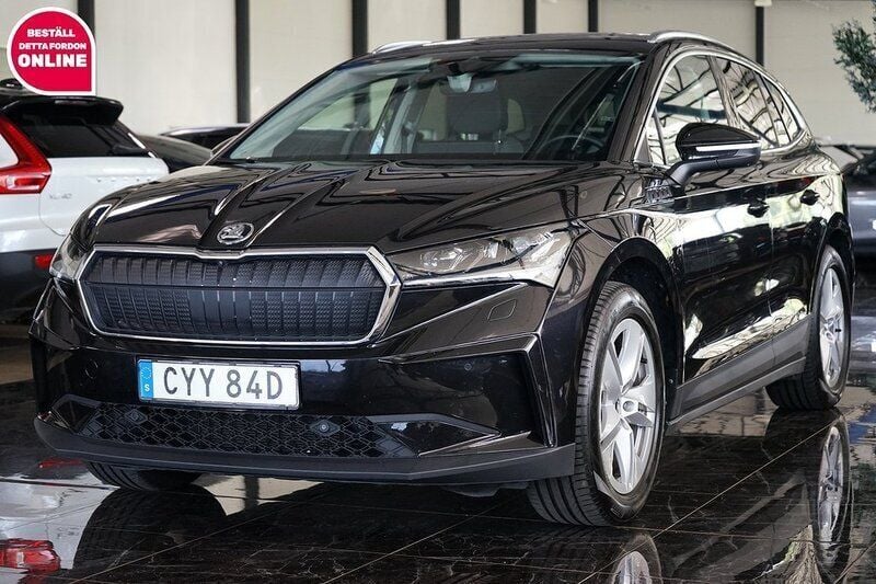 Svart Begagnad 2021 Skoda Enyaq iV SUV | 309 500 kr (Superpris) - Bild 1/4