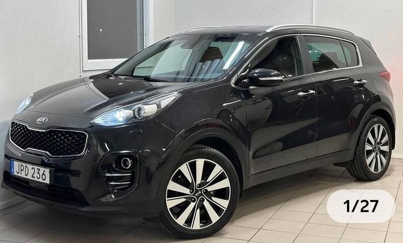 Svart Begagnad 2016 Kia Sportage Advance SUV | 155 000 kr (Marknadspris) - Bild 1/4