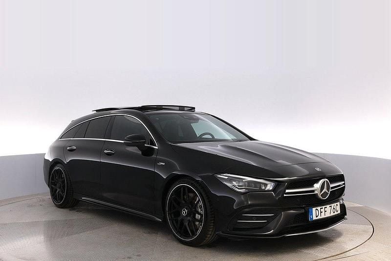 Svart Begagnad 2019 Mercedes CLA35 AMG AMG Kombi | 385 000 kr - Bild 1/4