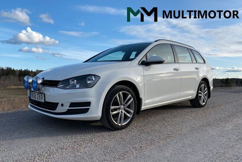 Vit Begagnad 2016 VW Golf VII Kombi | 94 900 kr (Marknadspris) - Bild 1/4