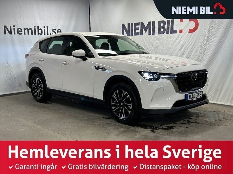 Vit Begagnad 2024 Mazda CX-60 SUV | 479 900 kr (Bra pris) - Bild 1/3