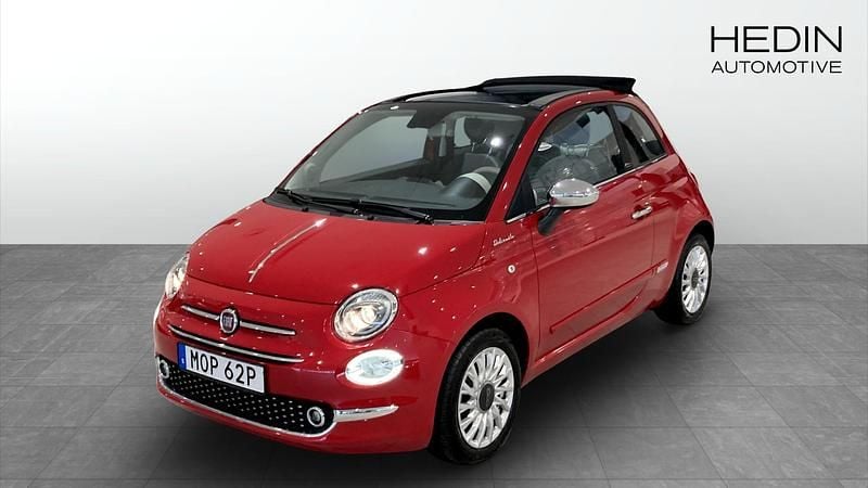 Röd Begagnad 2022 Fiat 500C Cab | 144 900 kr - Bild 1/4