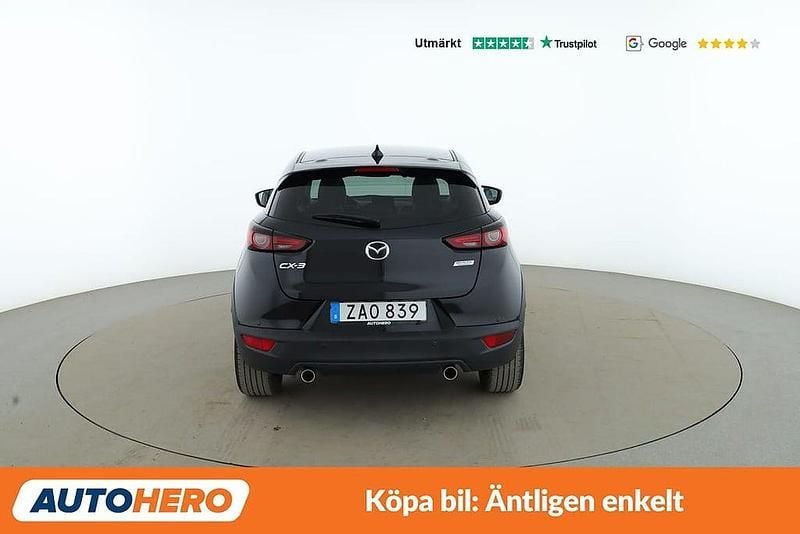 Begagnad Mazda CX-3 Exclusive-Line 122 HK (89 kW) 2018 Svart SUV