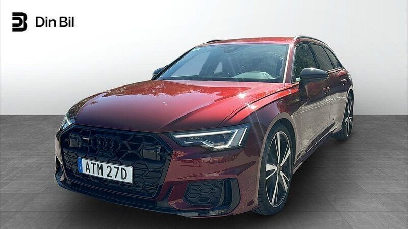 Grenadinröd metallic Begagnad 2024 Audi A6 S-Line Kombi | 679 000 kr - Bild 1/2