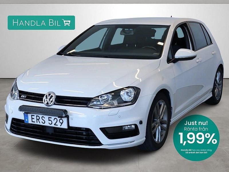 Vit Begagnad 2016 VW Golf VII R-line Halvkombi | 159 900 kr (Marknadspris) - Bild 1/4