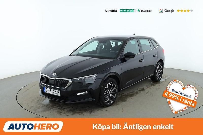 Svart Begagnad 2019 Skoda Scala Style Halvkombi | 169 000 kr (Marknadspris) - Bild 1/4