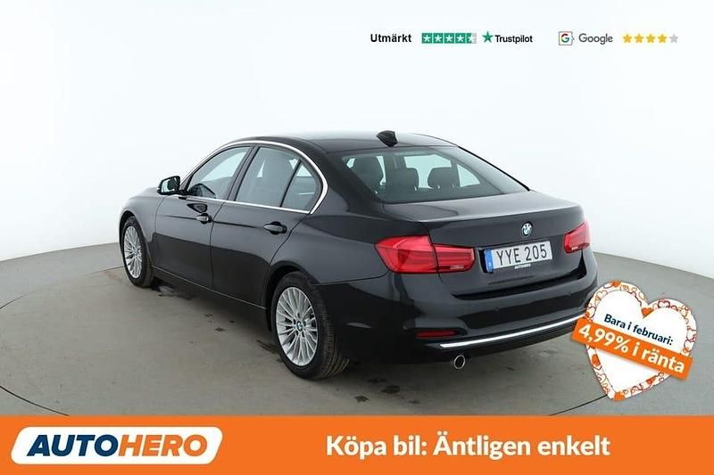 Begagnad BMW 318 Luxury Line 151 HK (111 kW) 2017 Svart Sedan