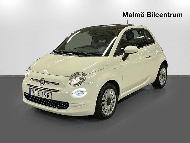 Vit Begagnad 2019 Fiat 500 Lounge Halvkombi | 109 900 kr (Marknadspris) - Bild 1/4