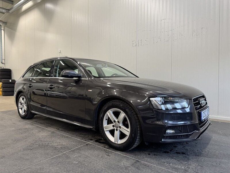 Grå Begagnad 2014 Audi A4 S-Line Kombi | 109 900 kr (Superpris) - Bild 1/4