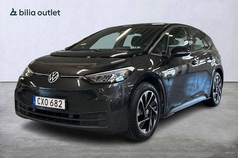 Mörkgrå Begagnad 2021 VW ID.3 Pro Performance Halvkombi | 239 900 kr (Bra pris) - Bild 1/3