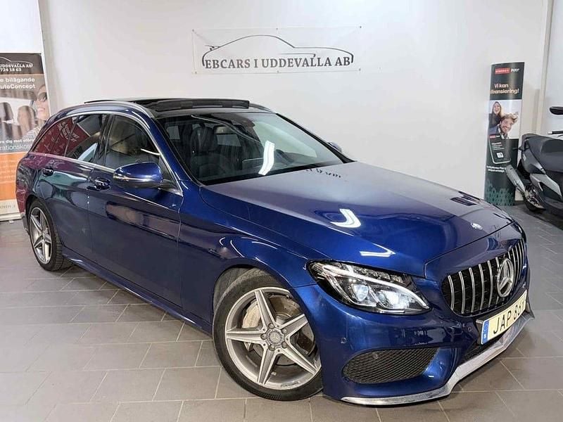 Begagnad Mercedes C250 AMG 204 HK (150 kW) 2015 Blå Kombi
