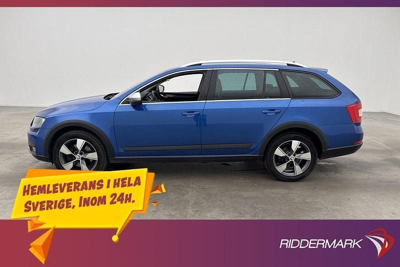 Blå Begagnad 2014 Skoda Octavia Scout Business Line Kombi | 154 800 kr (Marknadspris) - Bild 1/3