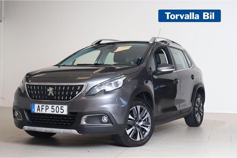 Mörkgrå Begagnad 2018 Peugeot 2008 SUV | 129 900 kr (Marknadspris) - Bild 1/4