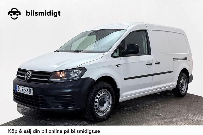 Vit Begagnad 2019 VW Caddy Maxi Minibuss | 194 900 kr (Bra pris) - Bild 1/3