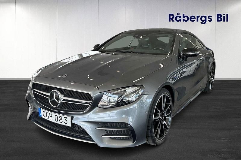Grå Begagnad 2018 Mercedes E53 AMG AMG line Sportkupé | 519 800 kr (Marknadspris) - Bild 1/4