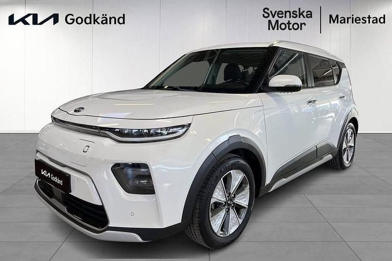 Vit Begagnad 2020 Kia Soul EV Advance SUV | 249 500 kr (Marknadspris) - Bild 1/4