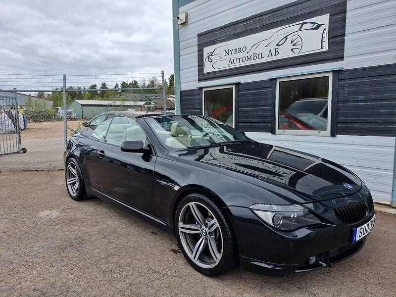 Svart Begagnad 2005 BMW 645 Cabriolet Cab | 144 900 kr - Bild 1/4