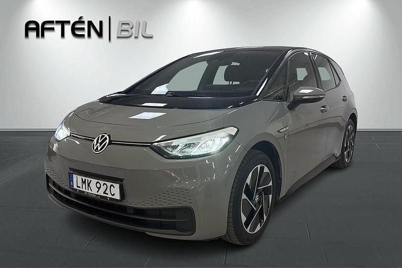 Grå Begagnad 2020 VW ID.3 Pro Performance Halvkombi | 209 700 kr (Bra pris) - Bild 1/3