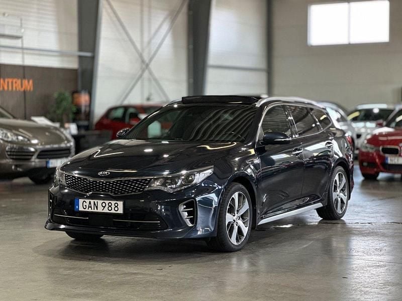 Blå Begagnad 2016 Kia Optima GT-Line Kombi | 129 900 kr (Marknadspris) - Bild 1/4