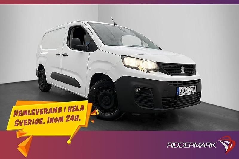 Vit Begagnad 2019 Peugeot Partner Minibuss | 149 800 kr (Bra pris) - Bild 1/3