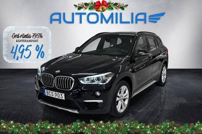 Svart Begagnad 2015 BMW X1 xLine SUV | 149 900 kr (Bra pris) - Bild 1/4