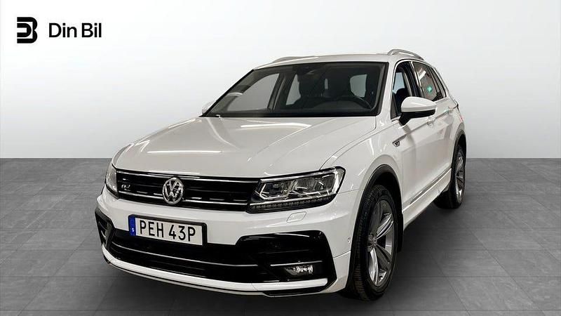 Vit Begagnad 2019 VW Tiguan R-line SUV | 279 900 kr (Marknadspris) - Bild 1/4