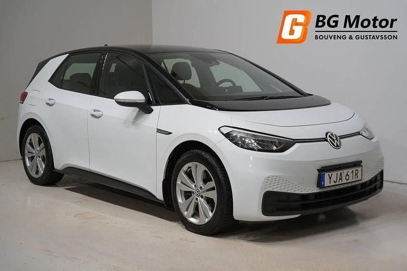 Begagnad VW ID.3 Pro Performance 150 kW (204 HK) 2021 Vit Halvkombi
