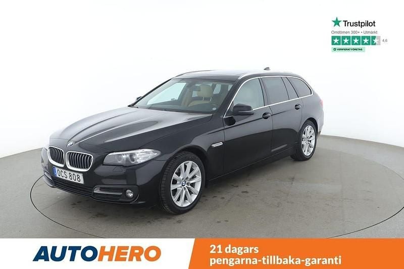 Svart Begagnad 2016 BMW 520 Kombi | 186 000 kr (Marknadspris) - Bild 1/4
