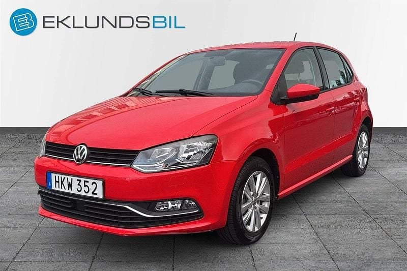Röd Begagnad 2016 VW Polo Halvkombi | 139 900 kr (Marknadspris) - Bild 1/4