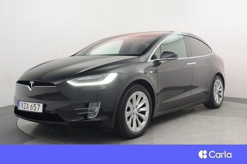 Svart Begagnad 2017 Tesla Model X SUV | 369 900 kr (Superpris) - Bild 1/3