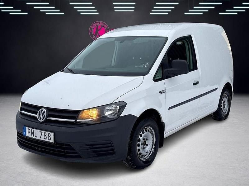 Vit Begagnad 2016 VW Caddy Minibuss | 99 900 kr (Marknadspris) - Bild 1/4