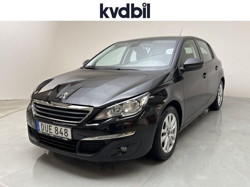 Svart (svart metallic) Begagnad 2015 Peugeot 308 Active Halvkombi | 93 800 kr (Bra pris) - Bild 1/3