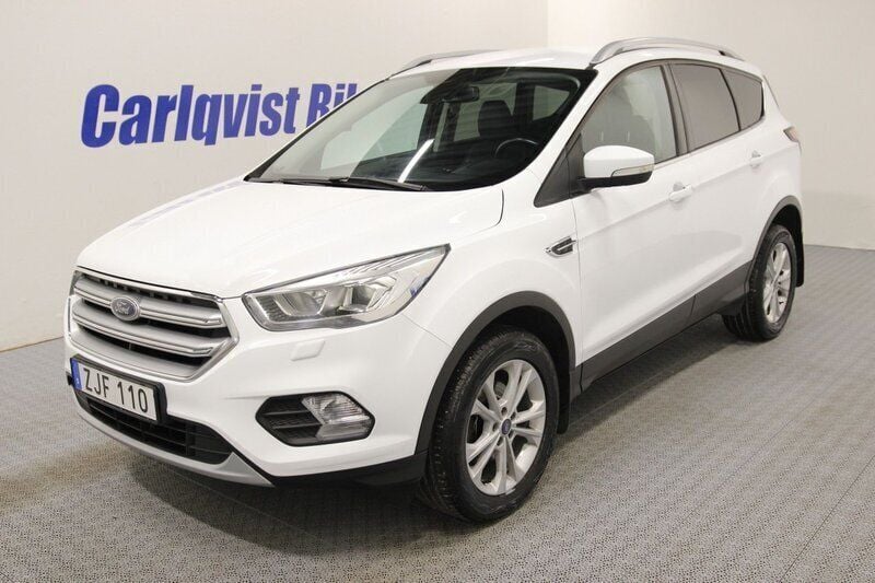 Vit Begagnad 2018 Ford Kuga Titanium SUV | 144 000 kr (Marknadspris) - Bild 1/4