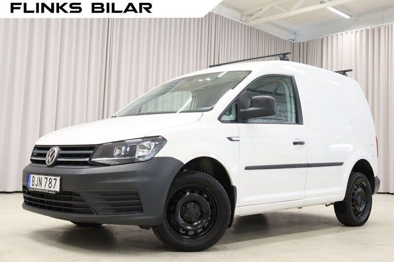 Vit Begagnad 2018 VW Caddy Minibuss | 149 900 kr (Bra pris) - Bild 1/4