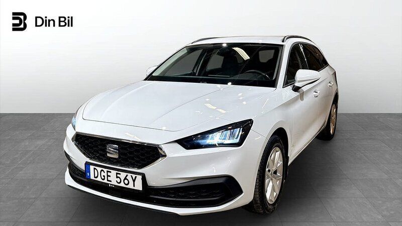 Vit Begagnad 2021 Seat Leon Style Kombi | 204 900 kr (Marknadspris) - Bild 1/4
