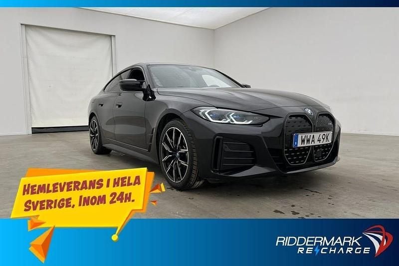 Svart Begagnad 2023 BMW i4 M Sport Sedan | 538 900 kr (Bra pris) - Bild 1/3