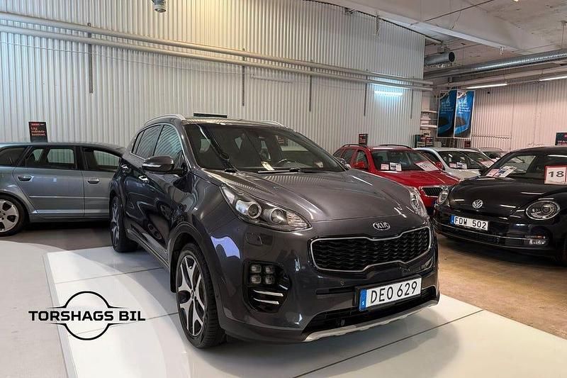 Begagnad Kia Sportage GT-Line 177 HK (130 kW) 2017 Grå SUV