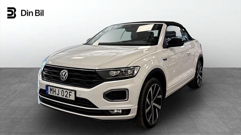 Vit Begagnad 2020 VW T-Roc Cabriolet R-line Cab | 289 900 kr - Bild 1/4