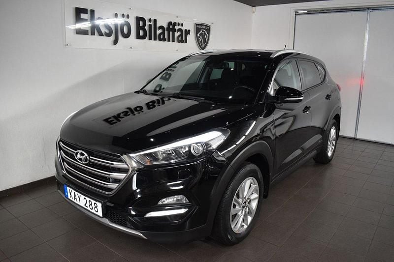 Svart Begagnad 2015 Hyundai Tucson Comfort SUV | 109 500 kr (Marknadspris) - Bild 1/4
