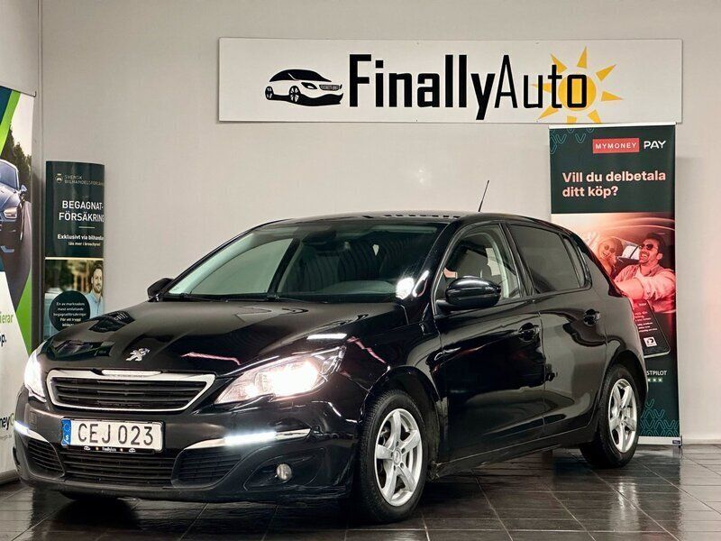 Svart Begagnad 2014 Peugeot 308 Active Halvkombi | 59 900 kr (Marknadspris) - Bild 1/4