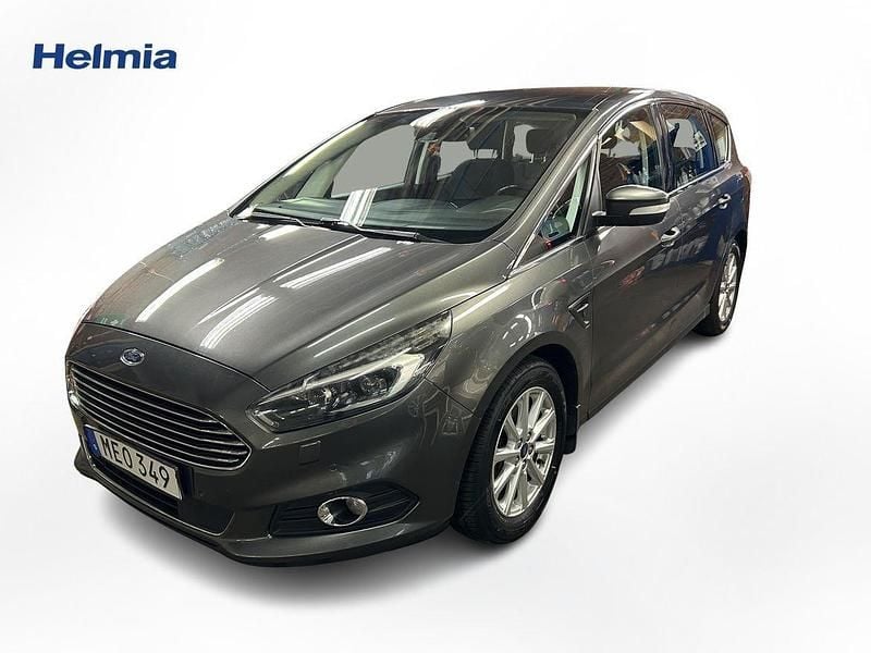 Grå Begagnad 2016 Ford S-MAX Titanium Minibuss | 159 000 kr (Bra pris) - Bild 1/4