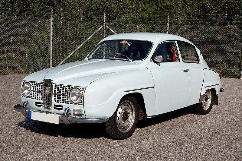 Ljusblå Begagnad 1965 Saab 96 Sedan | 195 000 kr - Bild 1/4