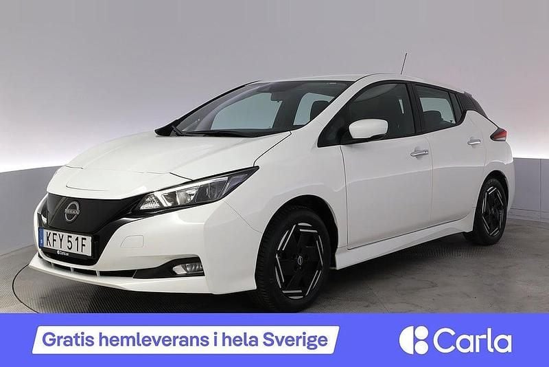 Vit Begagnad 2022 Nissan Leaf Acenta Halvkombi | 166 990 kr (Marknadspris) - Bild 1/4
