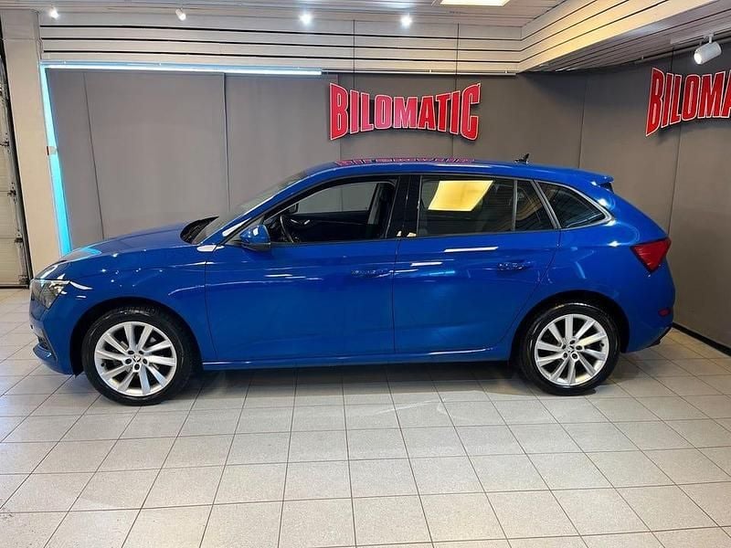 Begagnad Skoda Scala Style 110 HK (80 kW) 2022 Blå Halvkombi