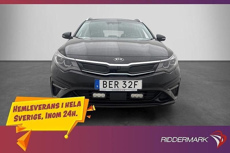 Svart Begagnad 2019 Kia Optima Hybrid Sport Sedan | 154 990 kr (Marknadspris) - Bild 1/3