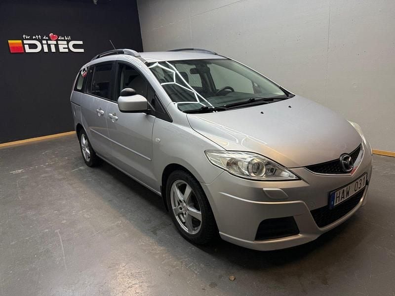 Grå Begagnad 2008 Mazda 5 Comfort Minibuss | 29 999 kr - Bild 1/4