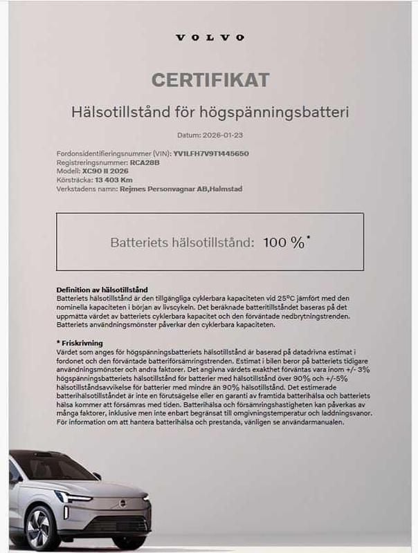 Begagnad Volvo XC90 455 HK (334 kW) 2026 Silver SUV