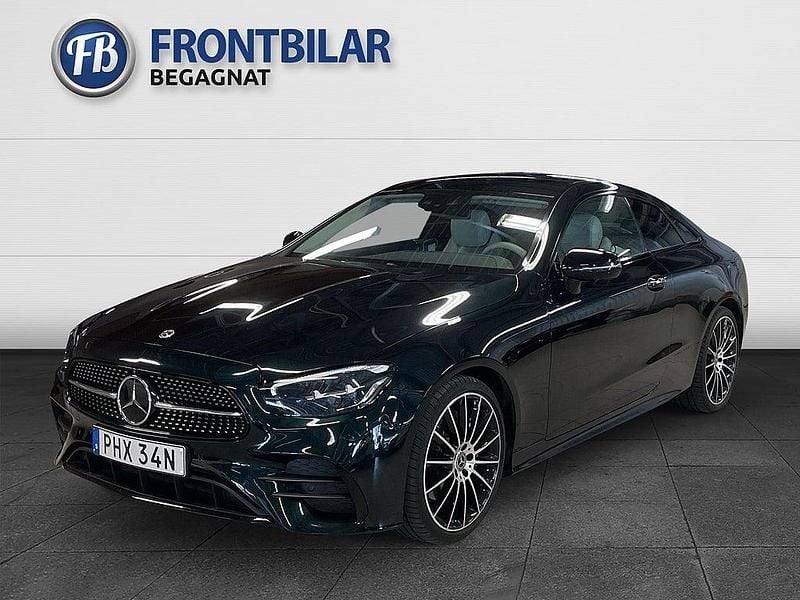 Begagnad Mercedes E200 AMG line 198 HK (145 kW) 2022 Grön Sportkupé