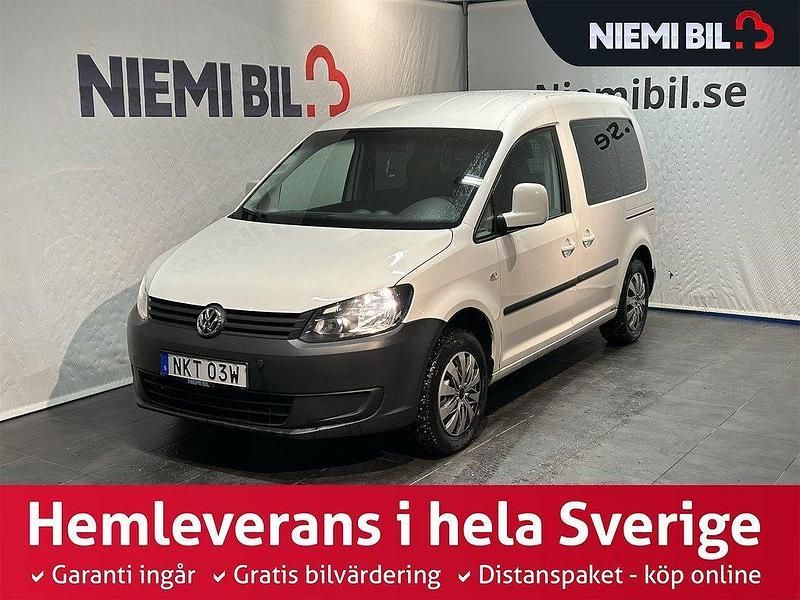 Vit Begagnad 2015 VW Caddy Minibuss | 119 900 kr (Marknadspris) - Bild 1/3