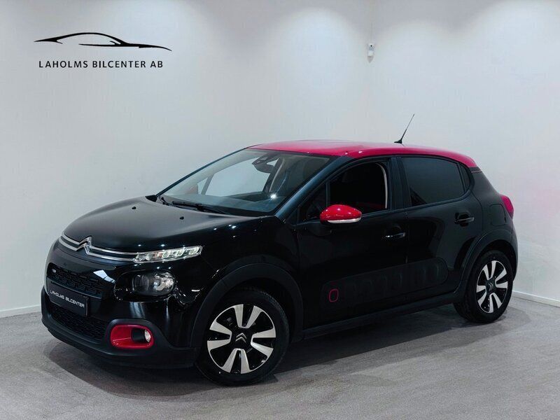 Svart Begagnad 2017 Citroën C3 Halvkombi | 89 900 kr (Marknadspris) - Bild 1/4